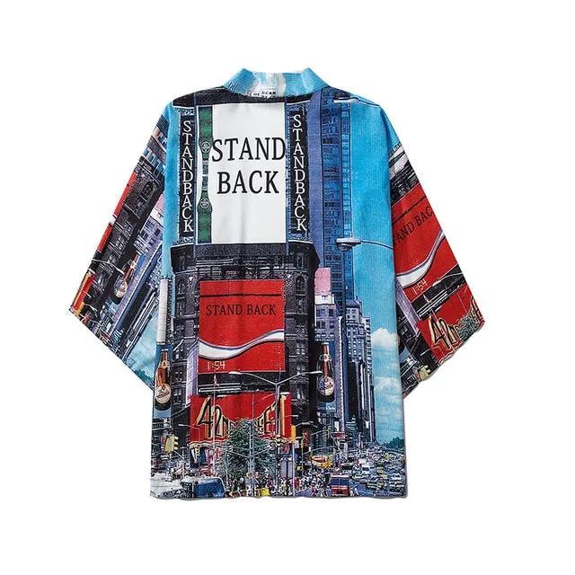 Japanese Crane Kimono Women Cardigan Yukata Fashion Men Haori Obi Clothing Asian Shirt National Tradition Clothes by Vimost Shop