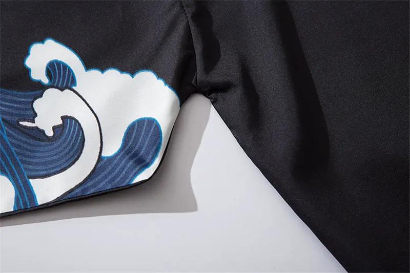 Men Women Chinese Style Anime Panda Samurai Kimono Streetwear Cardigan Japanese Robe Female Clothing by Vimost Shop