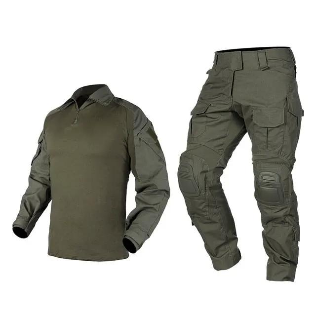 Tactical G3 Combat Suit Shirt & Pants Knee Pads Update Ver Camo Airsoft Military Combat Uniform by Vimost Shop