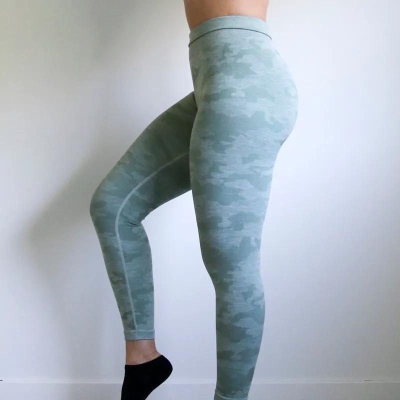 Women 2nd Edition Camo Seamless Leggings High Waist Booty Leggings Scrunch Leggings Yoga Pants Compression Pants Women by Vimost Shop