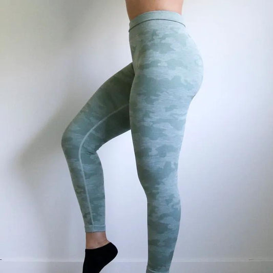Women 2nd Edition Camo Seamless Leggings High Waist Booty Leggings Scrunch Leggings Yoga Pants Compression Pants Women by Vimost Shop