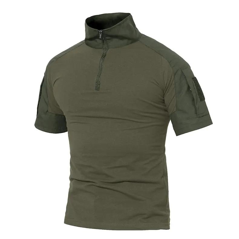 Men Summer T Shirts Airsoft Army Tactical T Shirt Short Sleeve Military Camouflage Cotton Tee Shirts Paintball Clothing by Vimost Shop