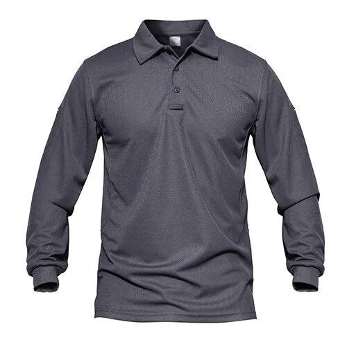 Men Tactical T-shirts Summer Quick Dry Performance Airsoft T-shirts Long Sleeve Lightweight Pique Jersey Golf T-shirts by Vimost Shop