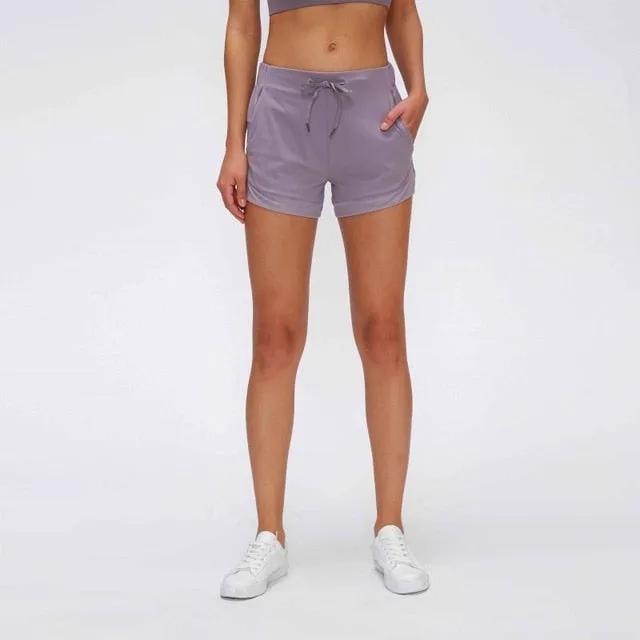 SPEEDUP Gym Shorts with Draw String Women Loose Fit Athletic Shorts Brushed Material Women Sports Shorts Fitness Shorts by Vimost Shop