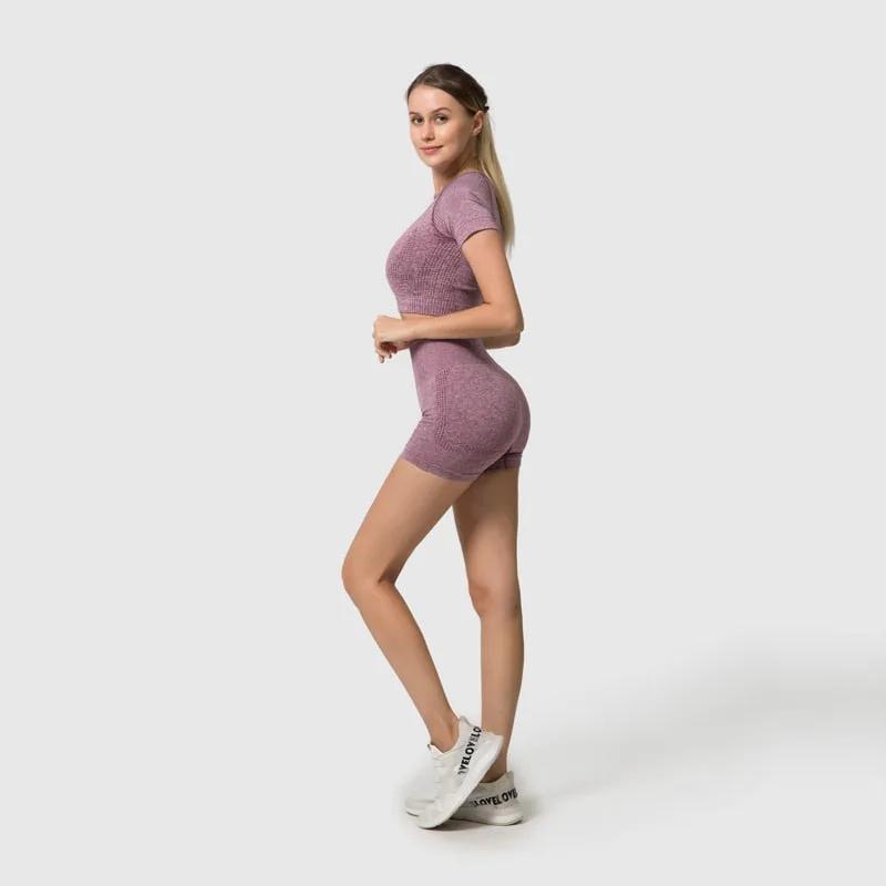 2/3/5PCS Seamless Women Yoga Set Workout Sportswear Gym Clothing Fitness Long Sleeve Crop Top High Waist Leggings Sports Suits by Vimost Shop