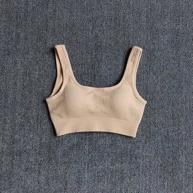 Seamless Sport Bra Women Lingerie Fitness Yoga Running Vest Underwear Padded Crop Tops Underwear Push Up Gym Top Bras by Vimost Shop