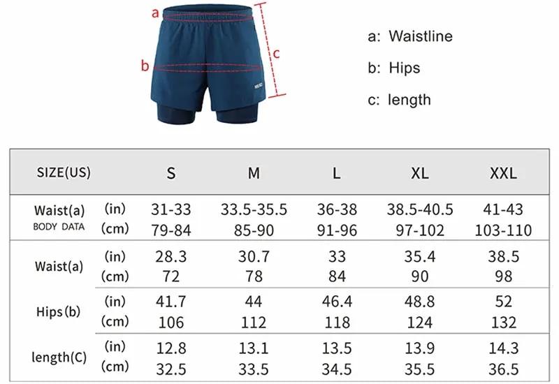 Men Running Shorts 2 in 1 Sports Shorts Quick Dry Active Training Exercise Jogging Gym Shorts With Zipper Pockets by Vimost Shop