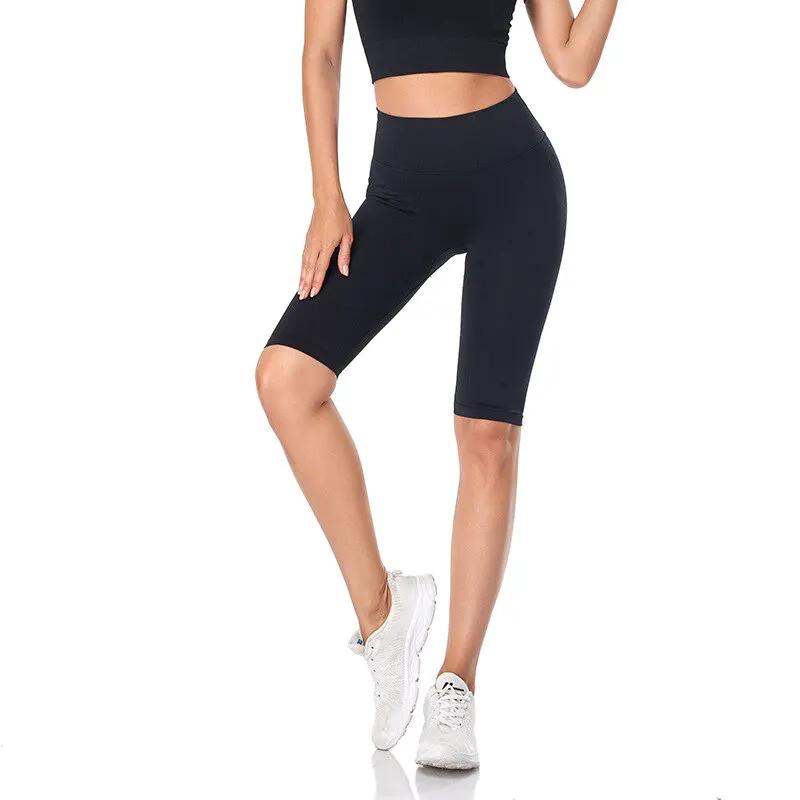 Seamless Fitness Women Yoga Shorts High Waist Workout Shorts Hip Push Up Yoga Running Shorts Sport Gym Leggings by Vimost Shop