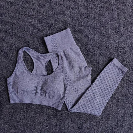2/3/5PCS Seamless Women Yoga Set Workout Sportswear Gym Clothing Fitness Long Sleeve Crop Top High Waist Leggings Sports Suits by Vimost Shop