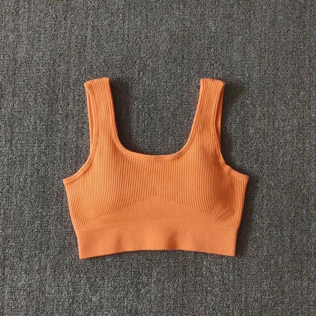 Seamless Sport Bra Women Lingerie Fitness Yoga Running Vest Underwear Padded Crop Tops Underwear Push Up Gym Top Bras by Vimost Shop