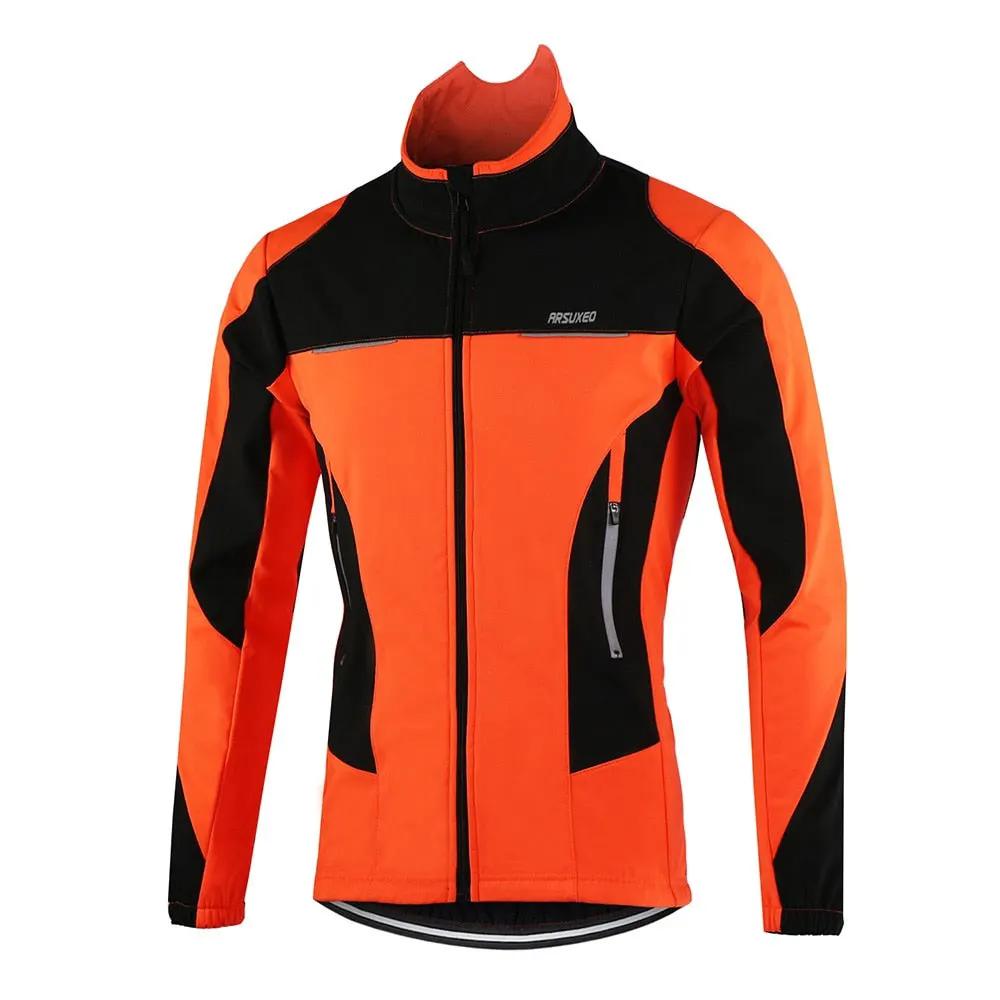 Men Winter Thermal Cycling Jacket Windproof Waterproof MTB Bike Jacket Sports Softshell Coat Bicycle Clothing Reflective by Vimost Shop