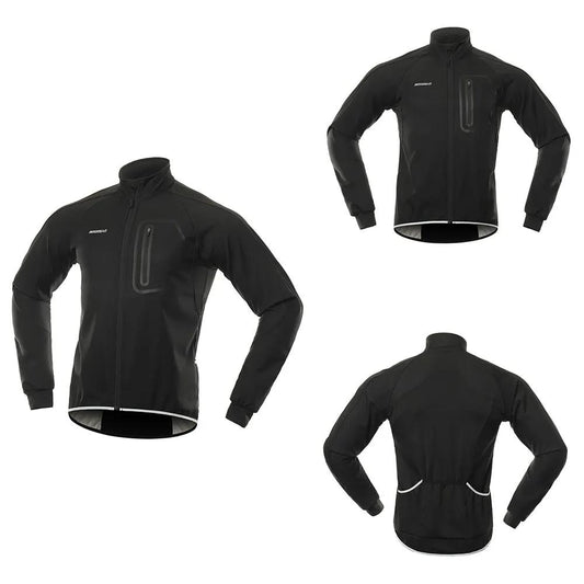 Cycling Jacket Men Winter Thermal Softshell Windproof Waterproof Bike Jacket MTB Coat Bicycle Clothing Reflective by Vimost Shop
