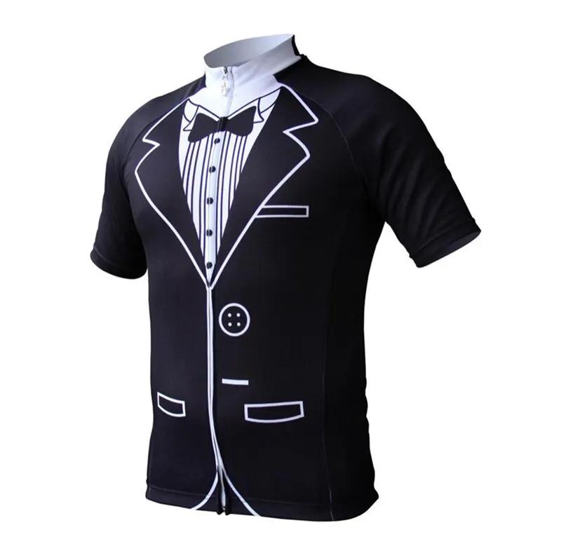 Mens Short Sleeve Cycling Jersey Tuxedo Ropa de Design by Vimost Shop