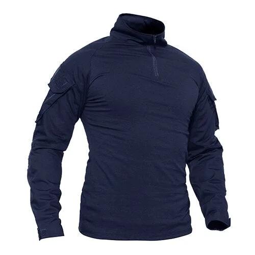 T-shirts Men Navy Military Tactical T-shirts Long Sleeve Combat Army tshirts Quick Dry Multicam Airsoft Man Top Tees by Vimost Shop