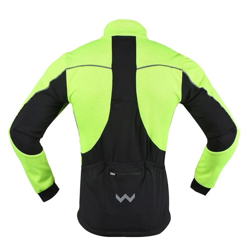 Men Thermal Cycling Jacket Winter Warm Up Fleece Bicycle Clothing Windproof Waterproof Sports Coat MTB Bike Jersey by Vimost Shop