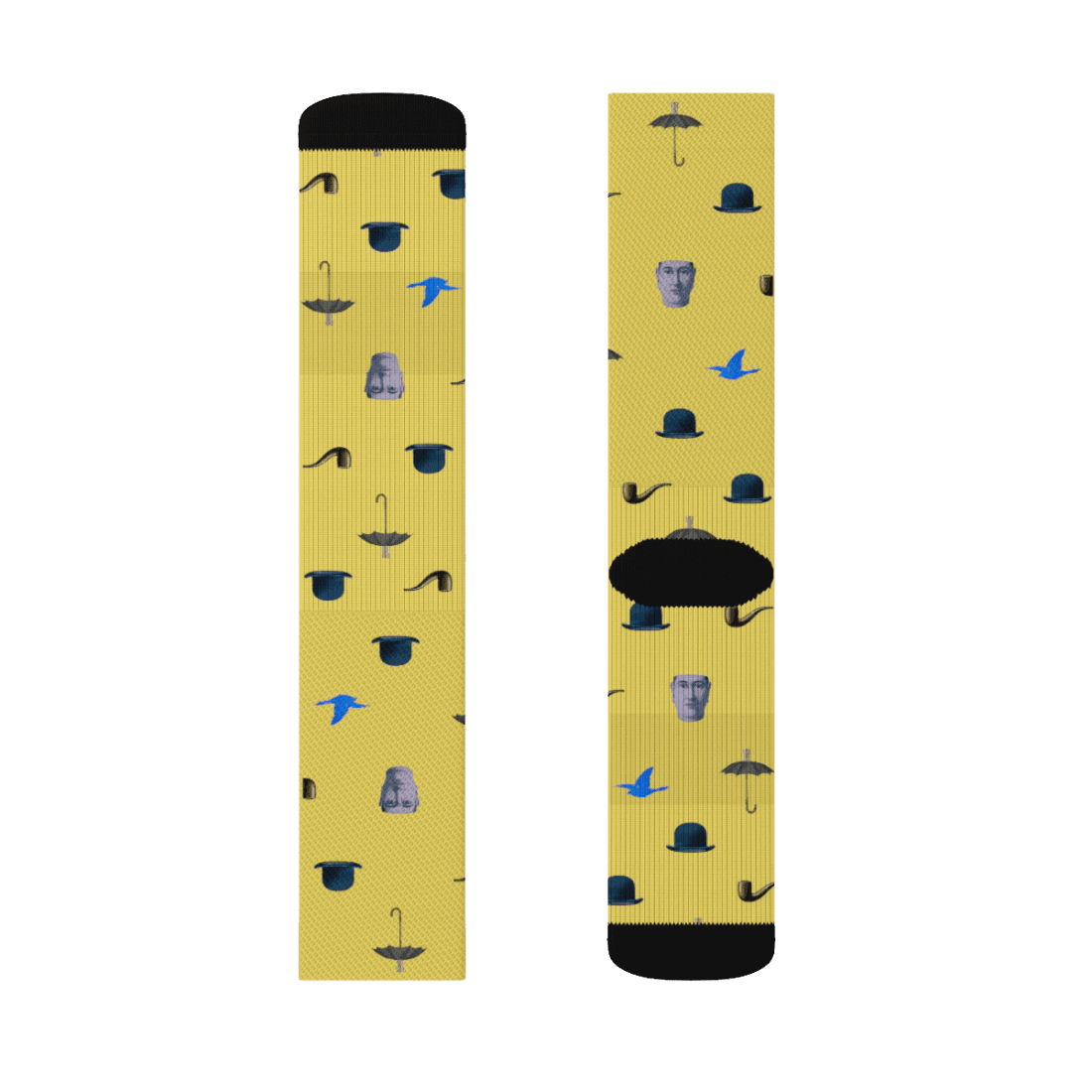 René Magritte Artwork Pattern Socks by Art-O-Rama Shop