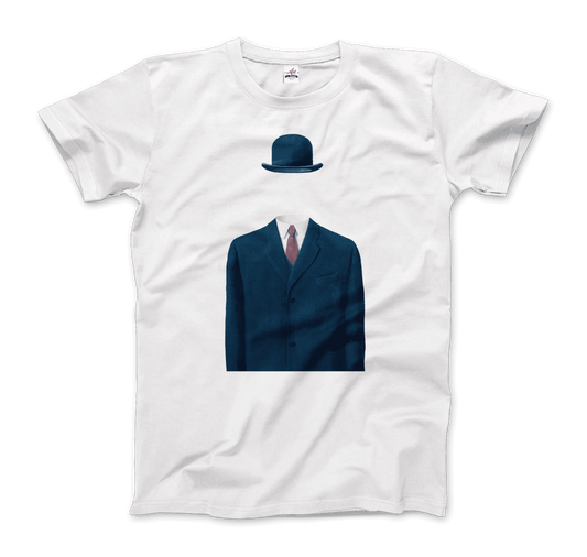 Rene Magritte Man in a Bowler Hat, 1964 artwork t-shirt by Art-O-Rama Shop