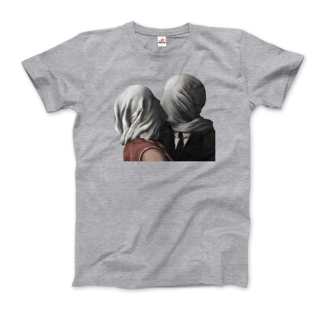 Rene Magritte the Lovers II (1928) artwork t-shirt by Art-O-Rama Shop