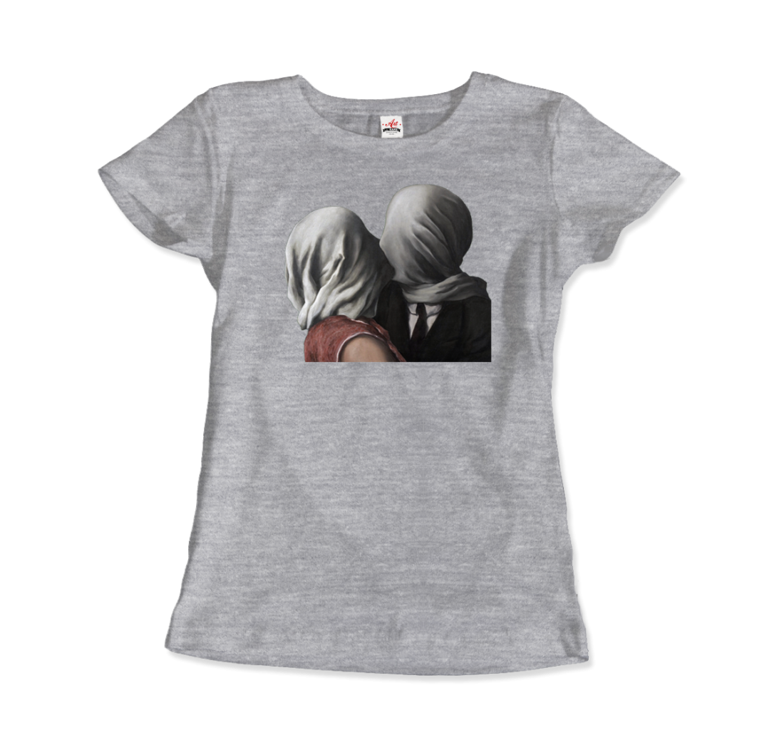 Rene Magritte the Lovers II (1928) artwork t-shirt by Art-O-Rama Shop
