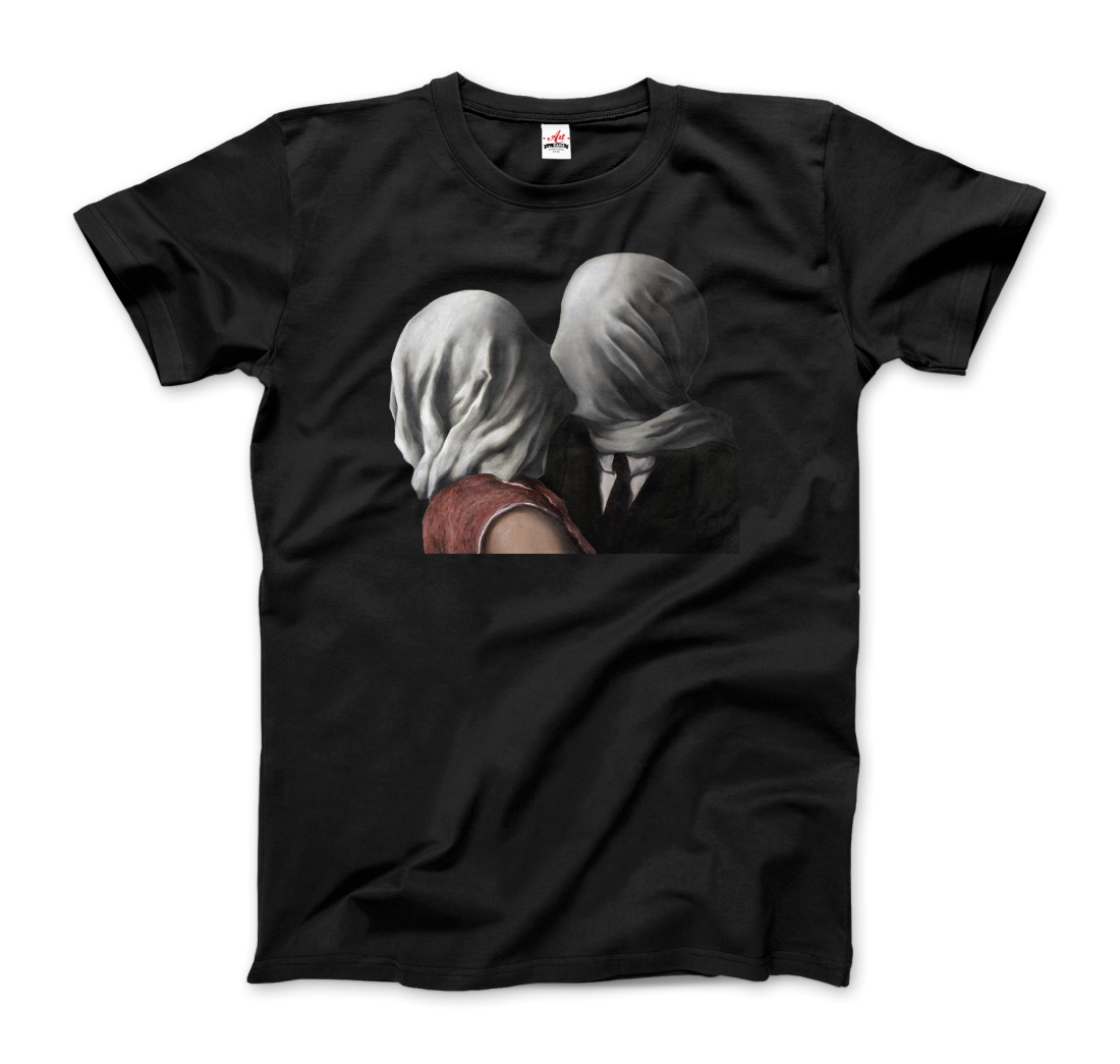 Rene Magritte the Lovers II (1928) artwork t-shirt by Art-O-Rama Shop