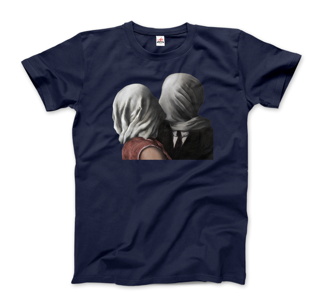Rene Magritte the Lovers II (1928) artwork t-shirt by Art-O-Rama Shop