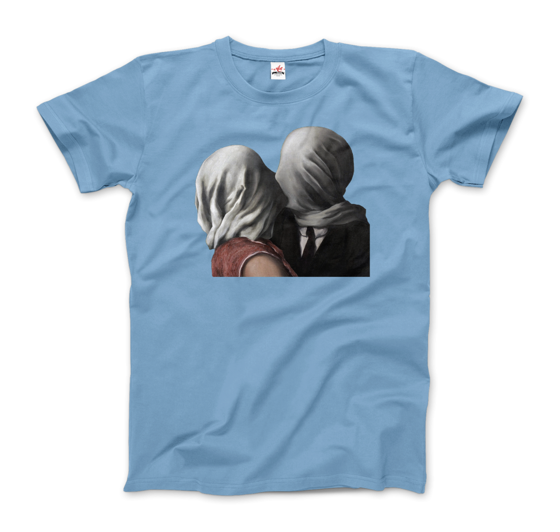 Rene Magritte the Lovers II (1928) artwork t-shirt by Art-O-Rama Shop