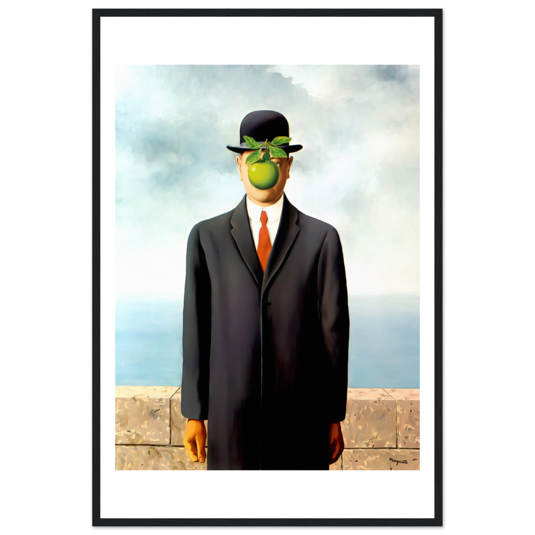 Rene Magritte the Son of Man, 1964 artwork poster by Art-O-Rama Shop