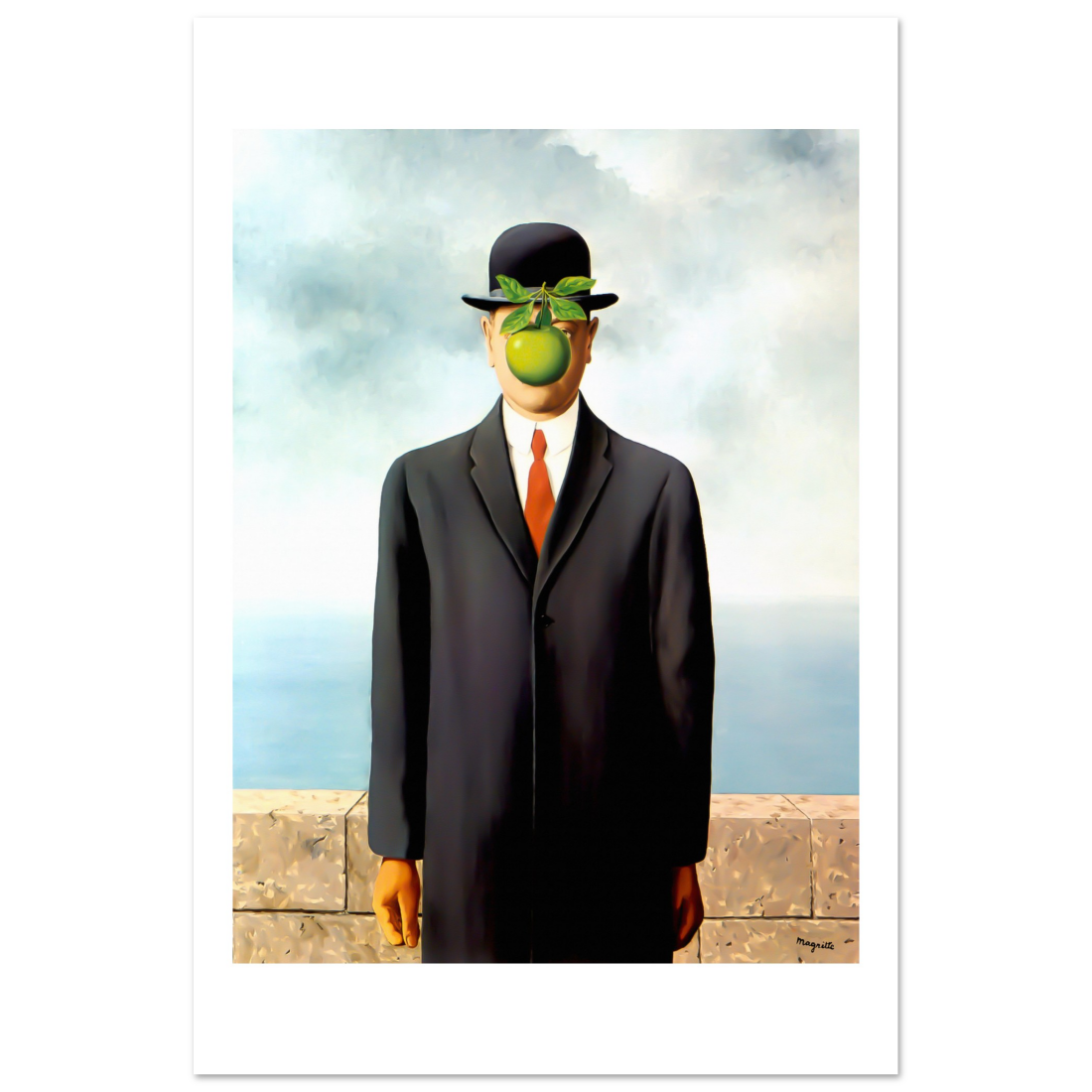 Rene Magritte the Son of Man, 1964 artwork poster by Art-O-Rama Shop