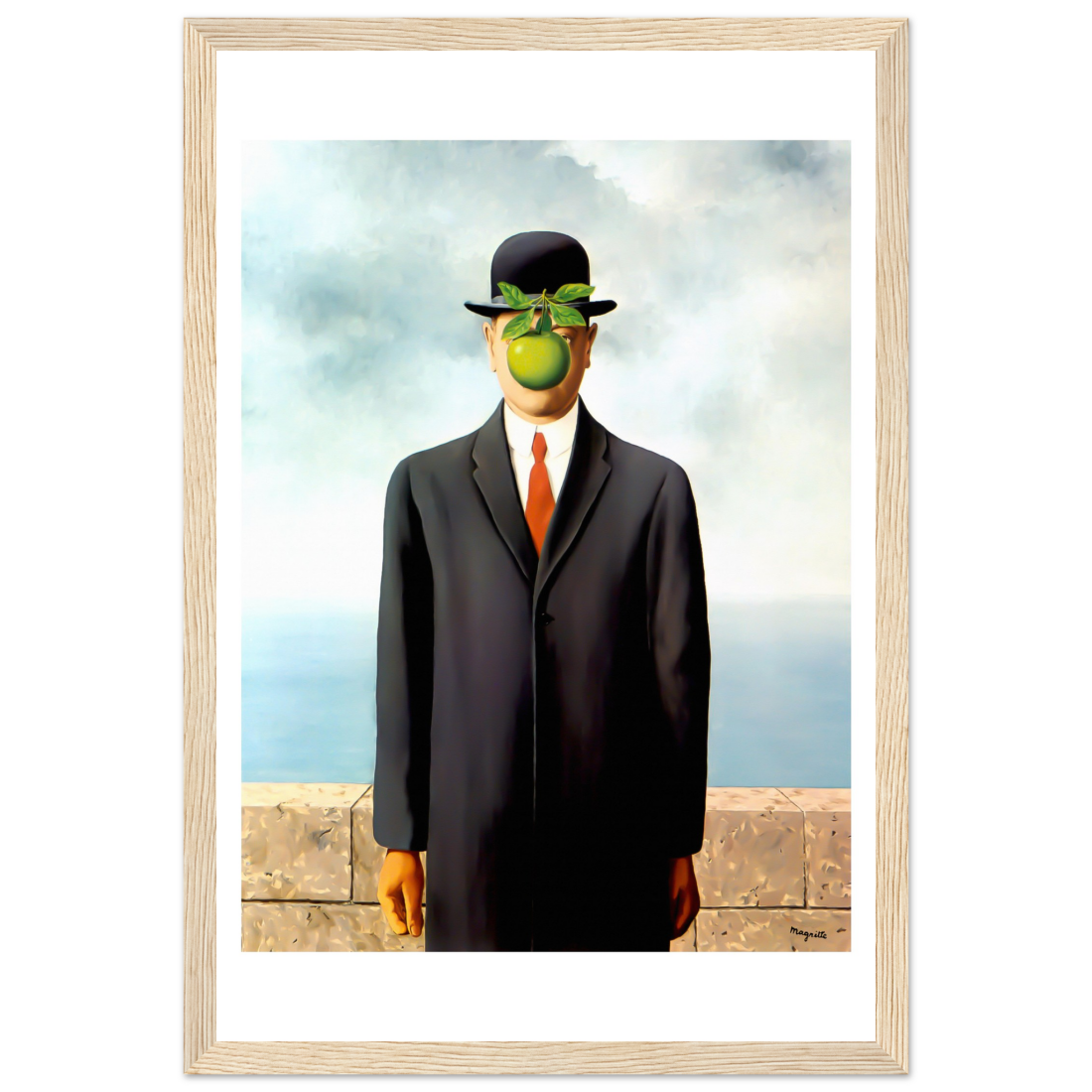 Rene Magritte the Son of Man, 1964 artwork poster by Art-O-Rama Shop