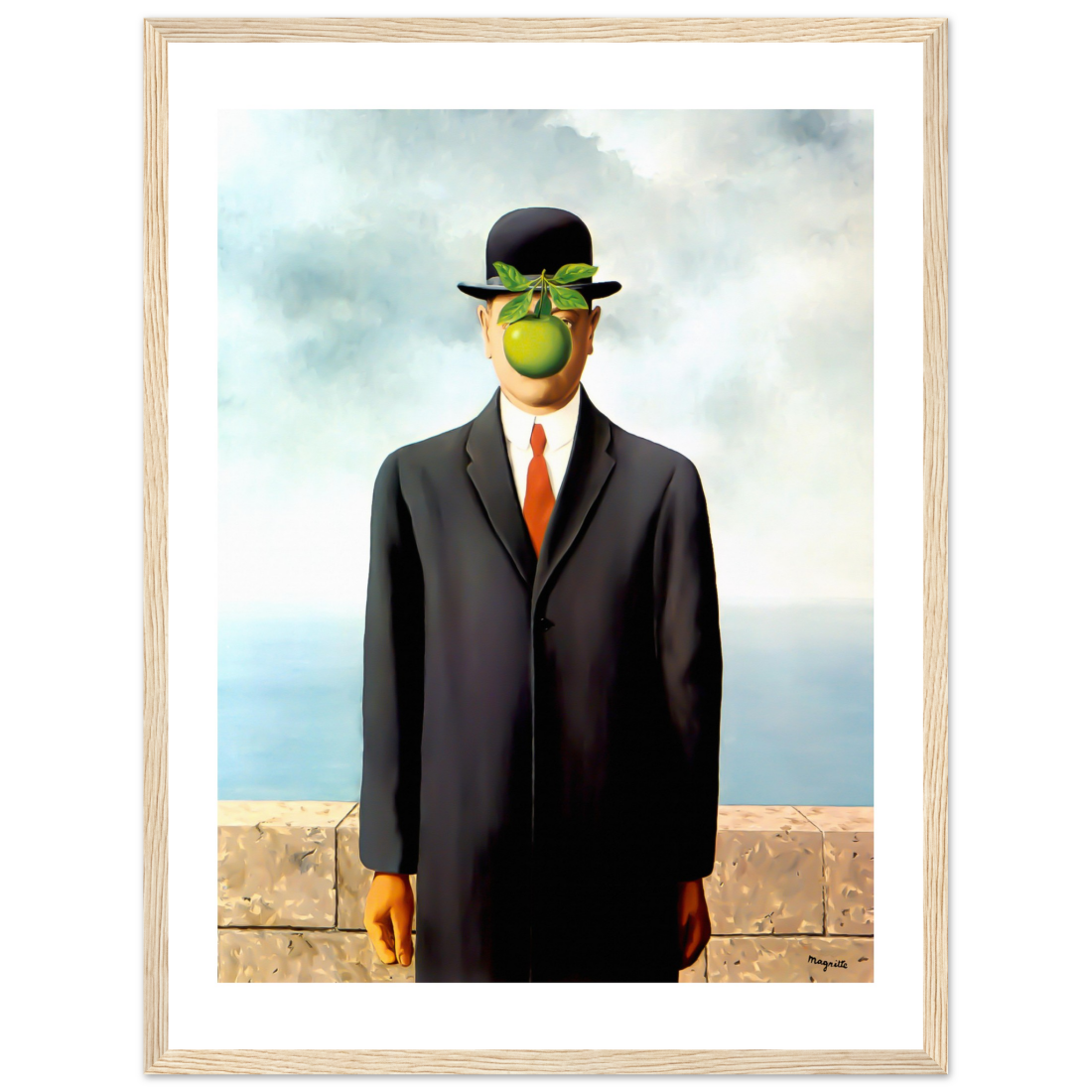 Rene Magritte the Son of Man, 1964 artwork poster by Art-O-Rama Shop