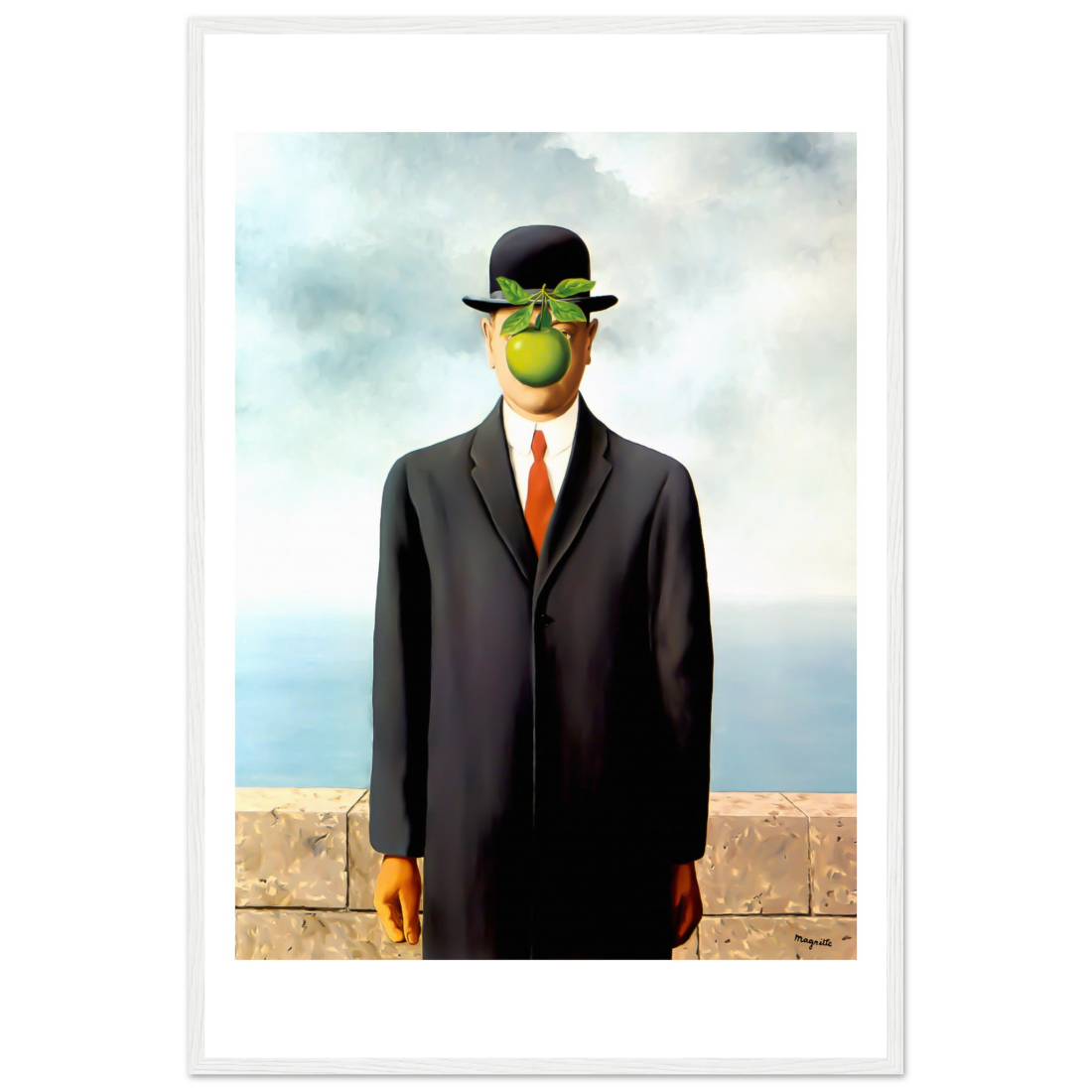 Rene Magritte the Son of Man, 1964 artwork poster by Art-O-Rama Shop