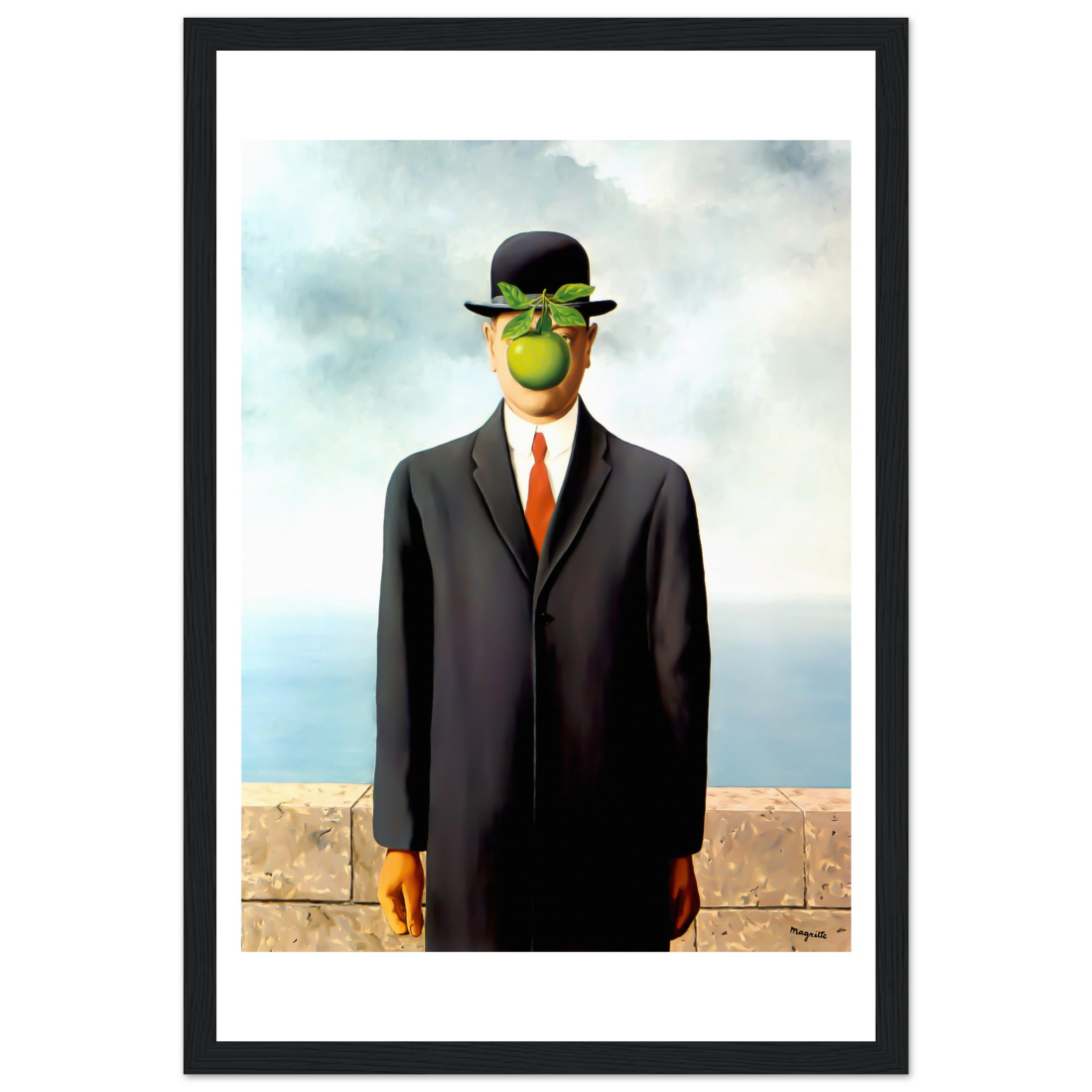 Rene Magritte the Son of Man, 1964 artwork poster by Art-O-Rama Shop