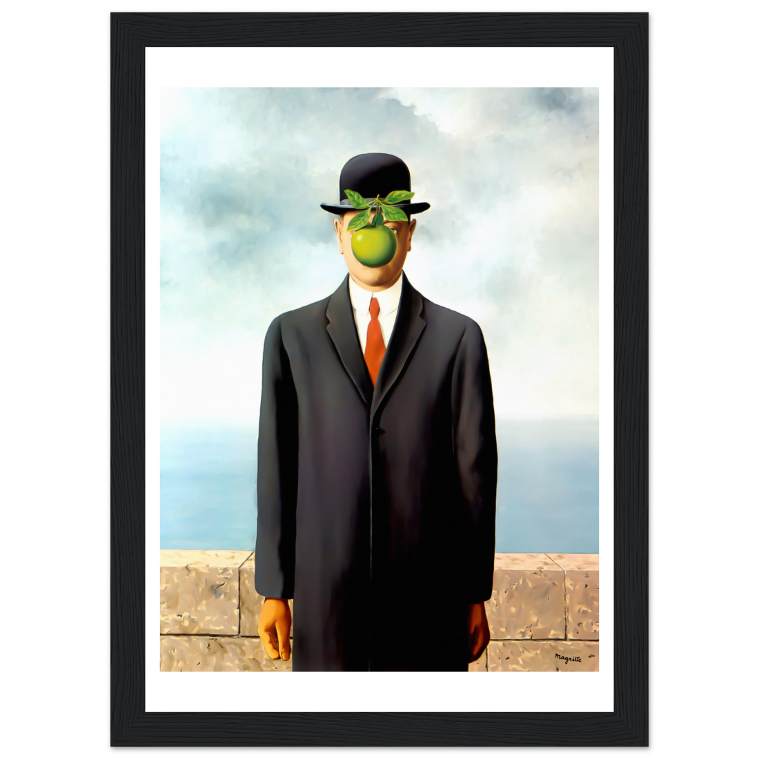 Rene Magritte the Son of Man, 1964 artwork poster by Art-O-Rama Shop