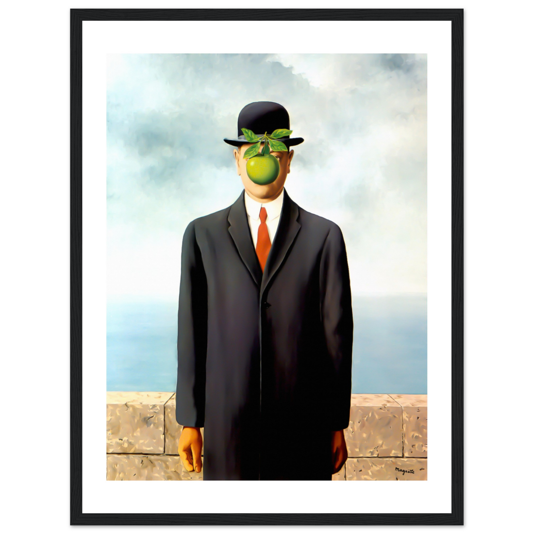 Rene Magritte the Son of Man, 1964 artwork poster by Art-O-Rama Shop