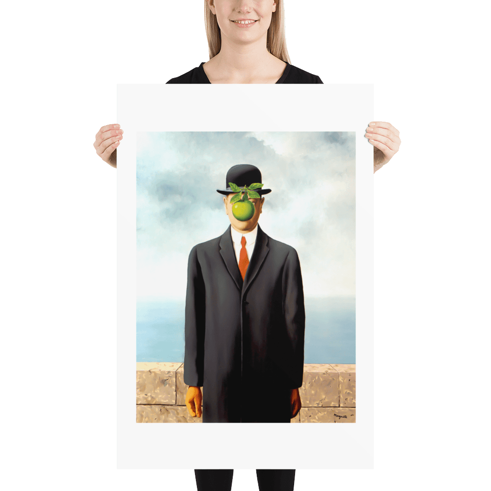 Rene Magritte the Son of Man, 1964 artwork poster by Art-O-Rama Shop