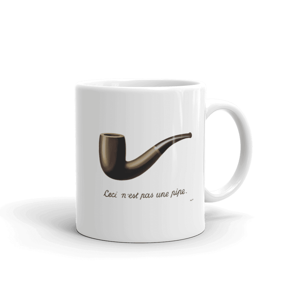 Rene Magritte This Is Not A Pipe, 1929 Artwork Mug by Art-O-Rama Shop