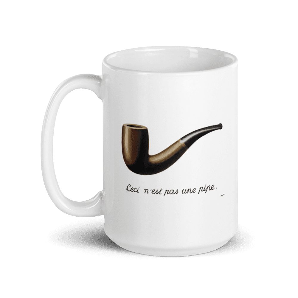 Rene Magritte This Is Not A Pipe, 1929 Artwork Mug by Art-O-Rama Shop