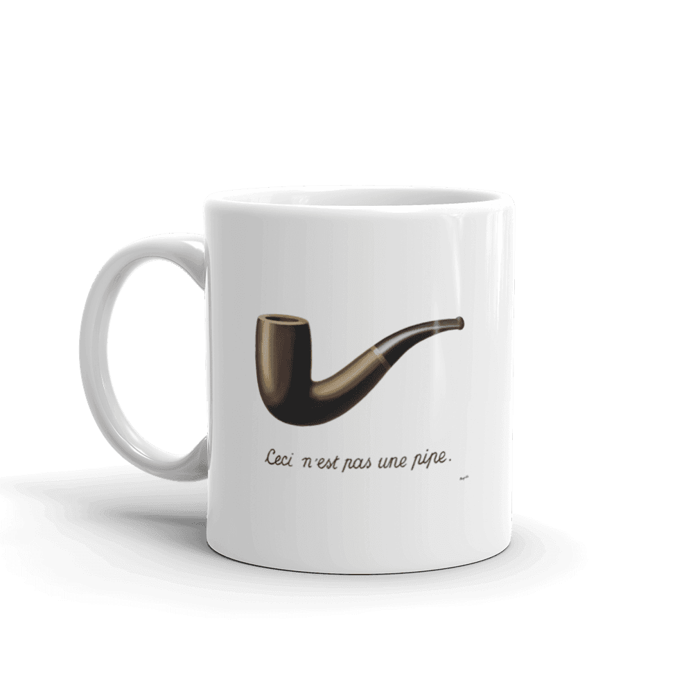 Rene Magritte This Is Not A Pipe, 1929 Artwork Mug by Art-O-Rama Shop
