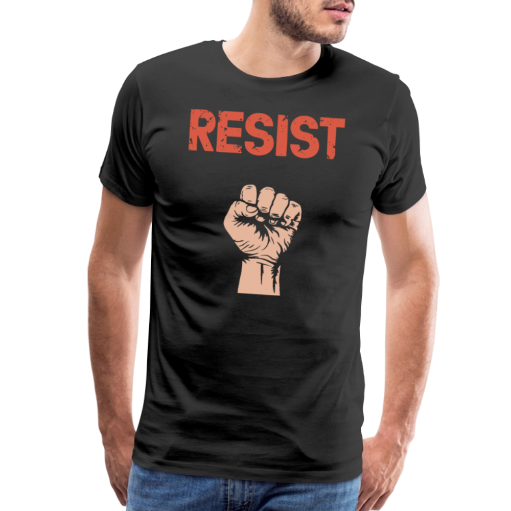 Resist Raised Fist with Distressed Design t-shirt by Art-O-Rama Shop