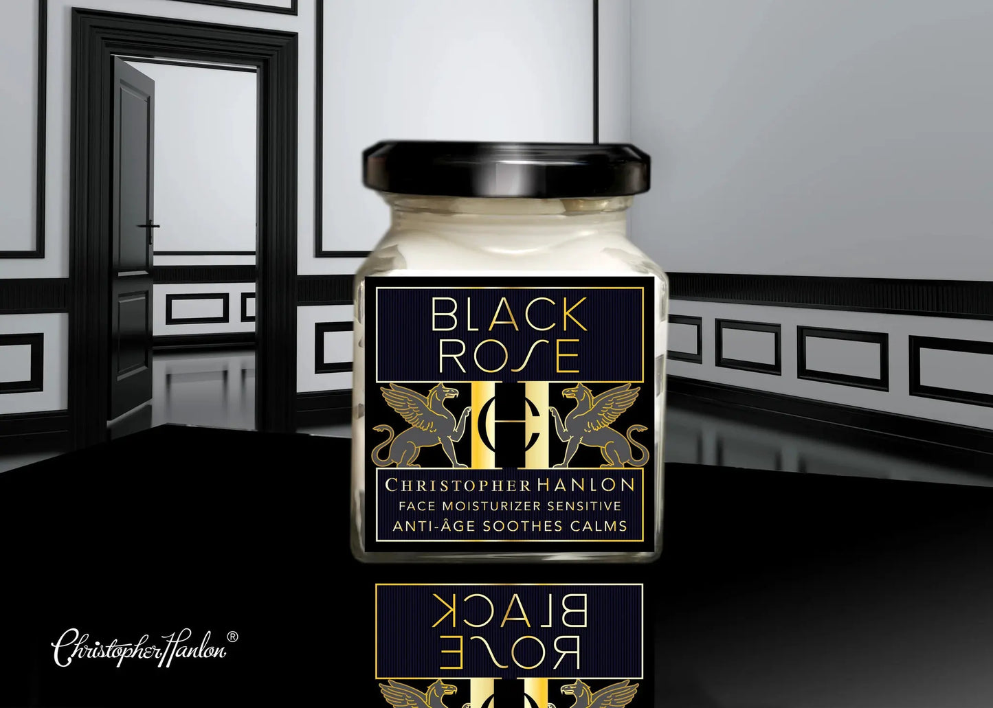 BLACK ROSE. ANTI ÂGE FACE TREATMENT. SENSITIVE SKIN by CHRISTOPHER HANLON®