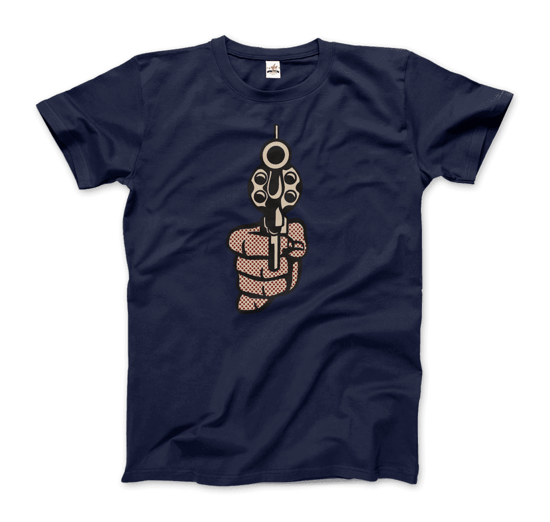Roy Fox Lichtenstein, Pistol 1964 artwork t-shirt by Art-O-Rama Shop
