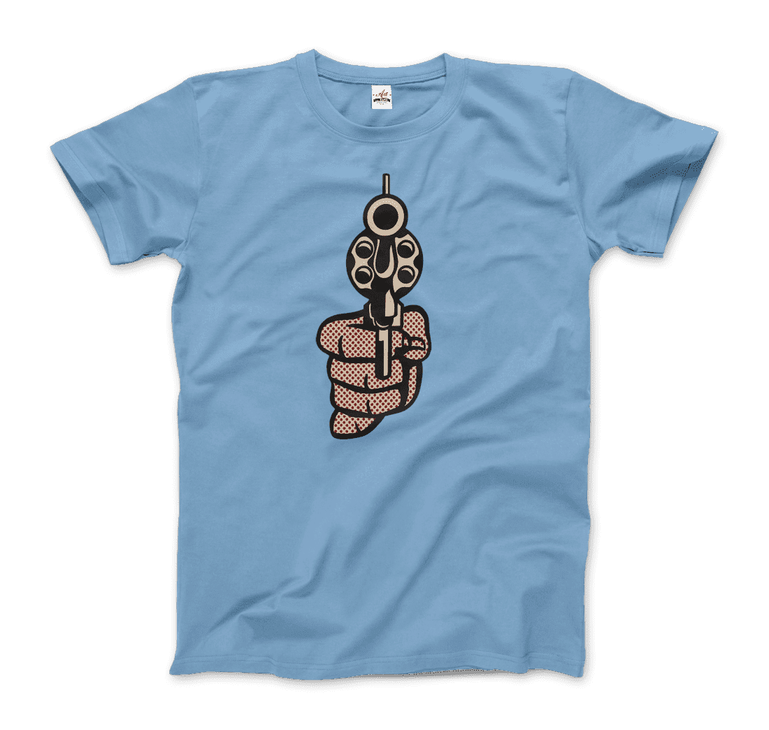 Roy Fox Lichtenstein, Pistol 1964 artwork t-shirt by Art-O-Rama Shop