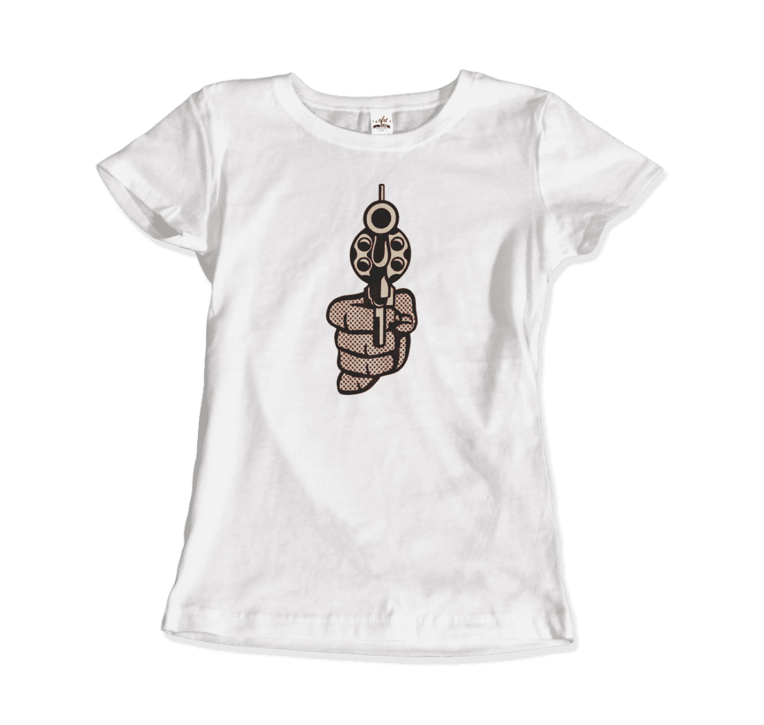 Roy Fox Lichtenstein, Pistol 1964 artwork t-shirt by Art-O-Rama Shop