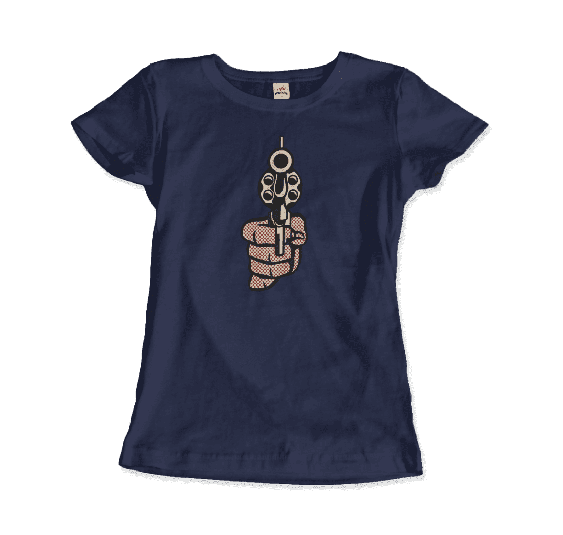 Roy Fox Lichtenstein, Pistol 1964 artwork t-shirt by Art-O-Rama Shop