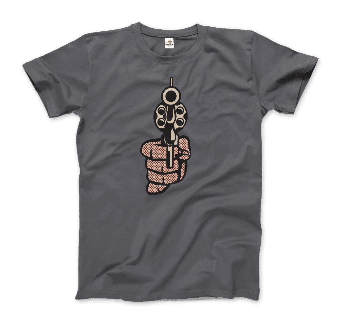 Roy Fox Lichtenstein, Pistol 1964 artwork t-shirt by Art-O-Rama Shop