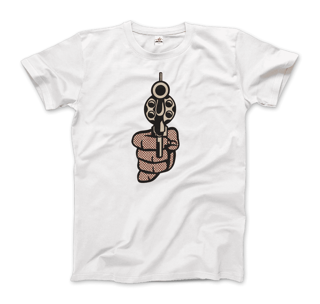 Roy Fox Lichtenstein, Pistol 1964 artwork t-shirt by Art-O-Rama Shop
