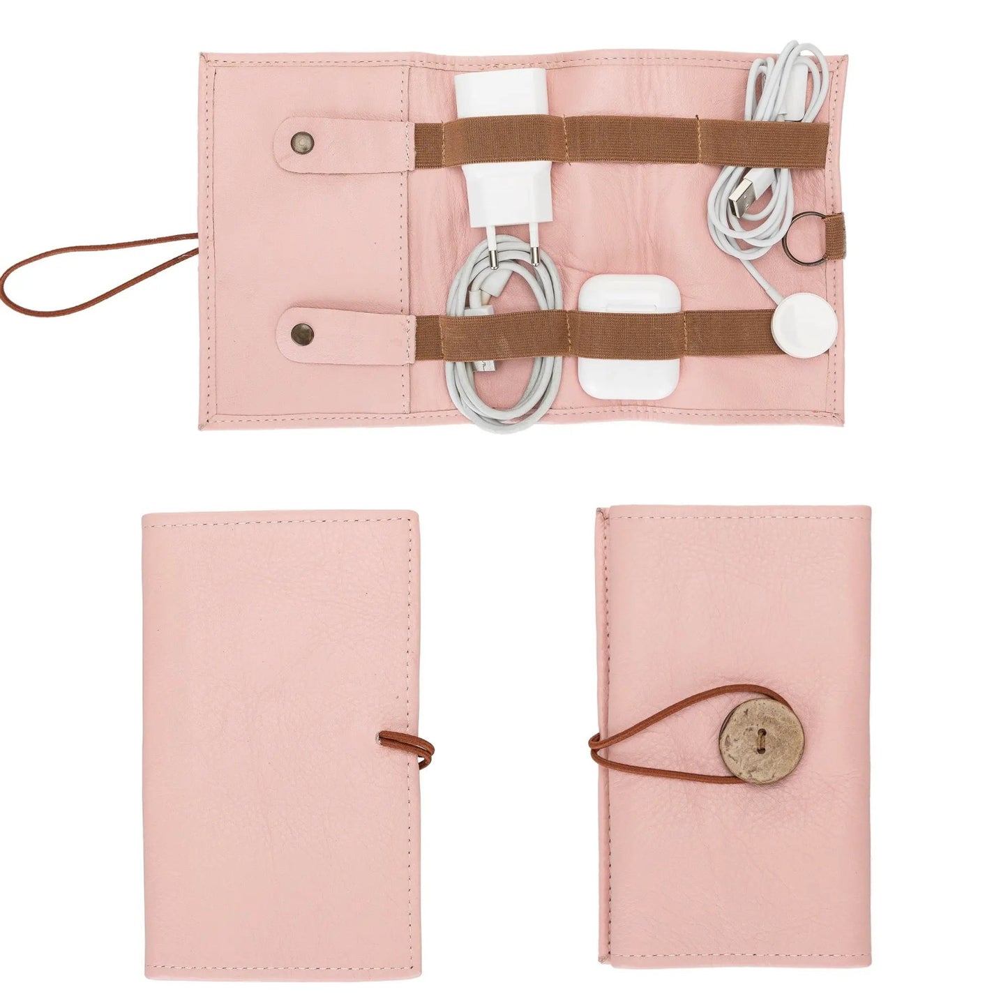 Salida Travel Pouch and Premium Leather Cable Organizer by TORONATA