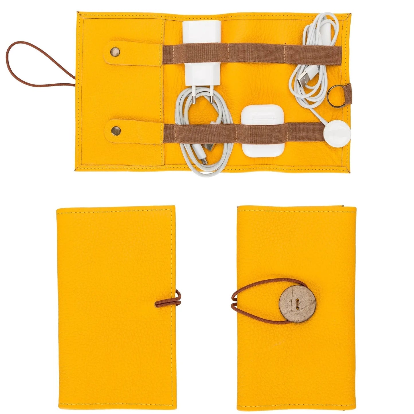 Salida Travel Pouch and Premium Leather Cable Organizer by TORONATA
