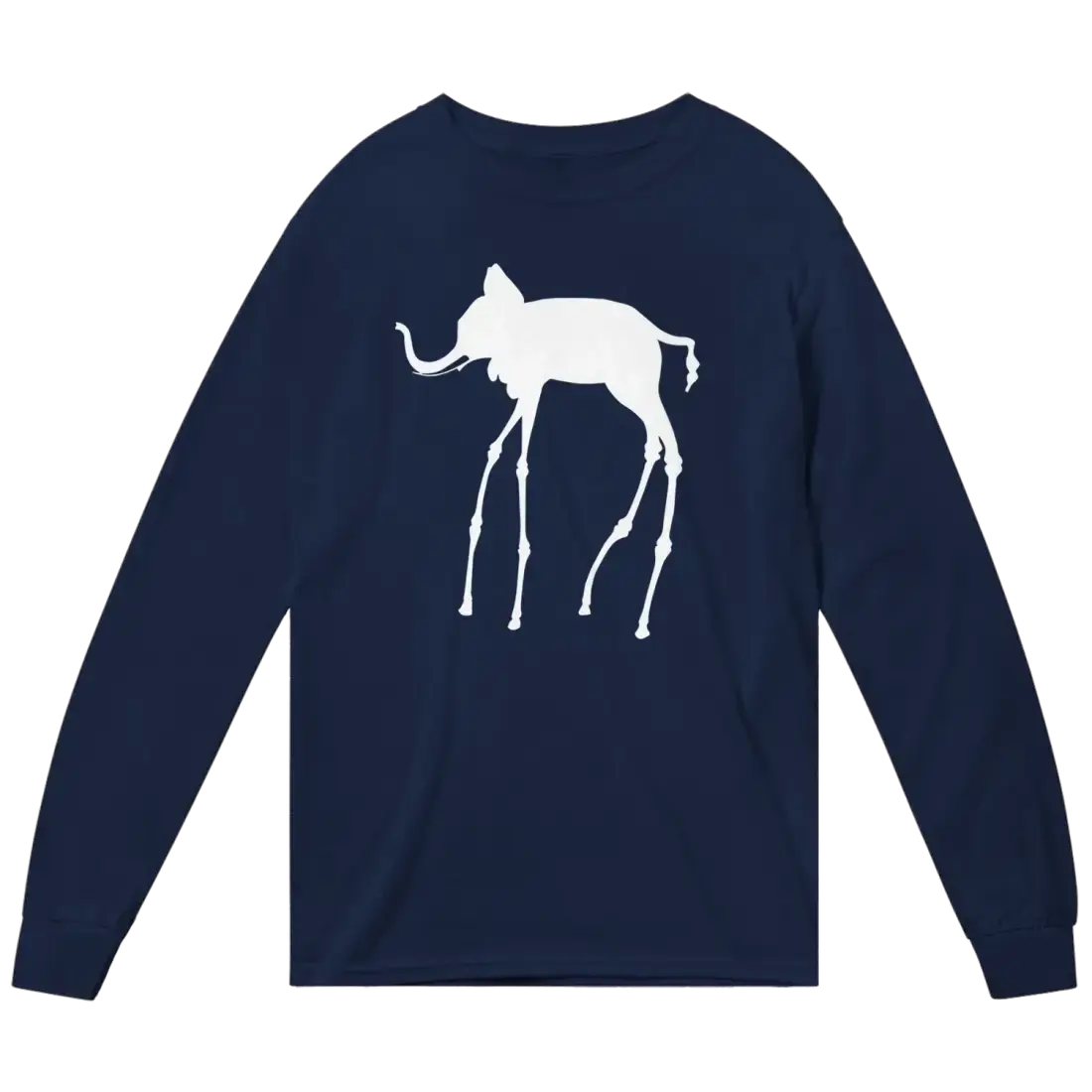 Salvador Dali Elephant Sketch Long Sleeve Shirt by Art-O-Rama Shop