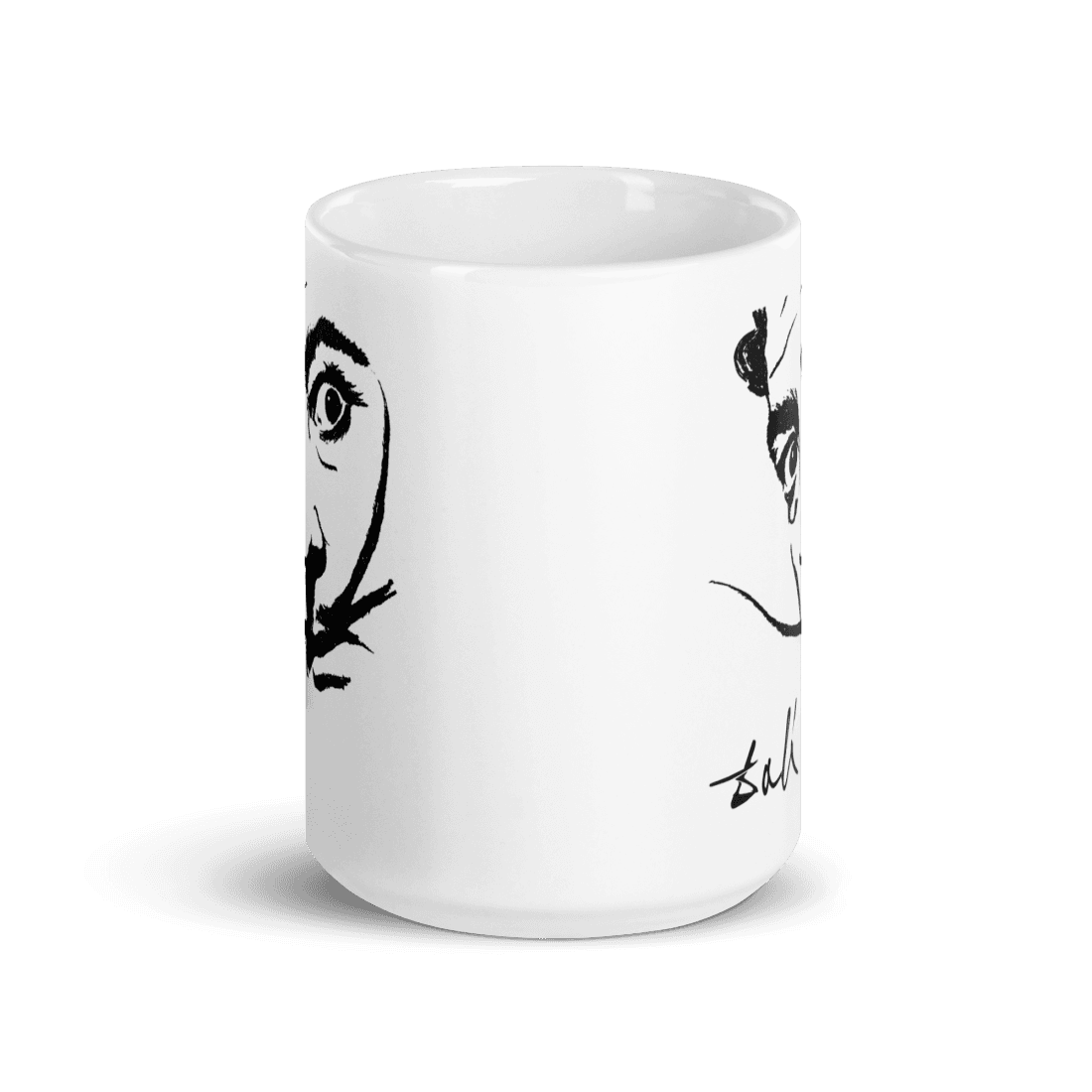 Salvador Dali Portrait Sketch Artwork Mug by Art-O-Rama Shop